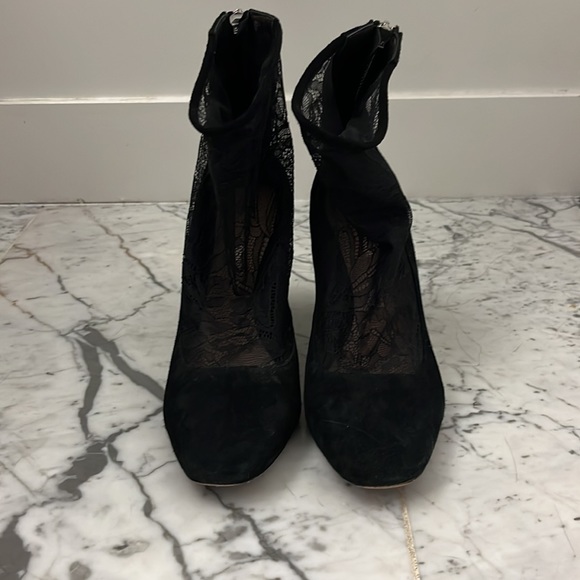 Black Pour La Victoire lace booties - Picture 5 of 6